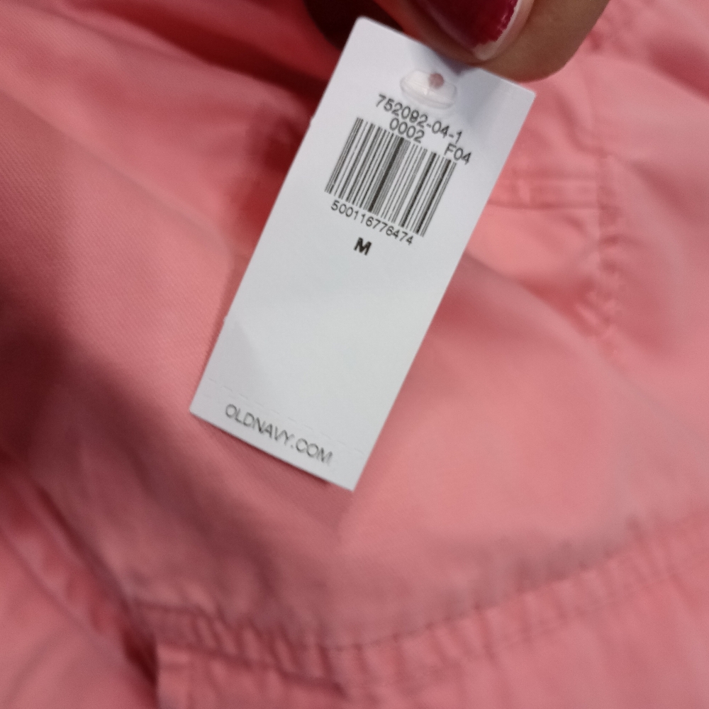 Old Navy Cinched Waist Utility Jacket In Salmon - Picture 6 of 10
